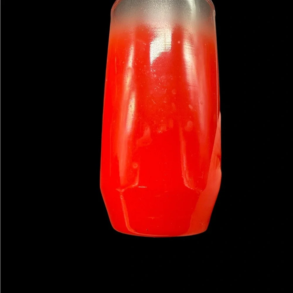 Blendo Red Tumbler Glasses Set of 4 Gold Rim Vintage Mid-Century Modern MCM - Picture 7 of 8